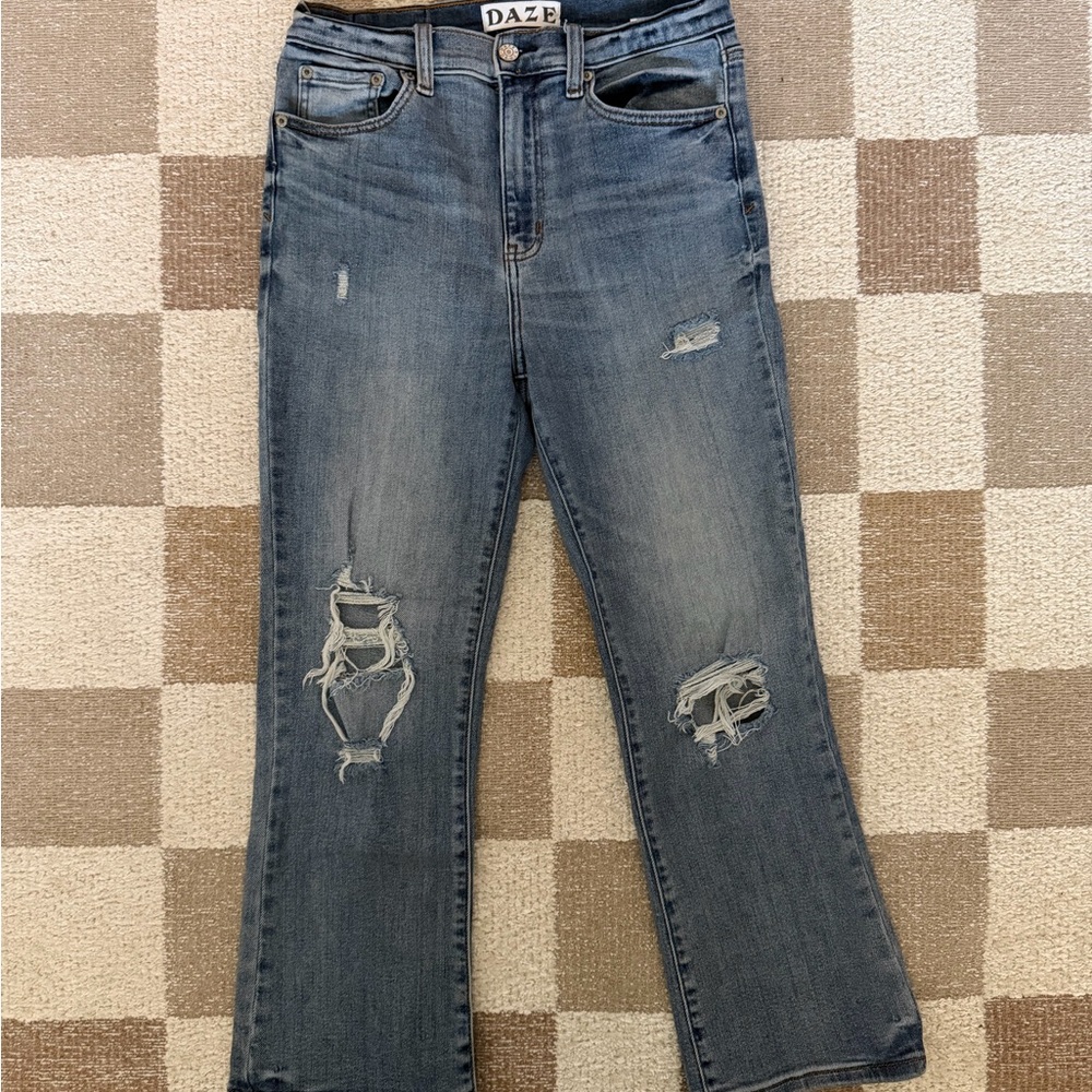 Women's DAZE Distressed Blue Jeans